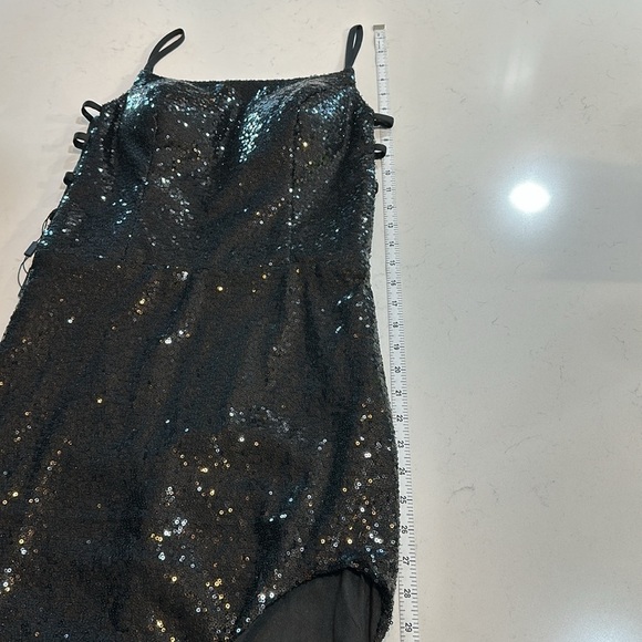 Prom/Formal Black Sequin Dress - Picture 10 of 14